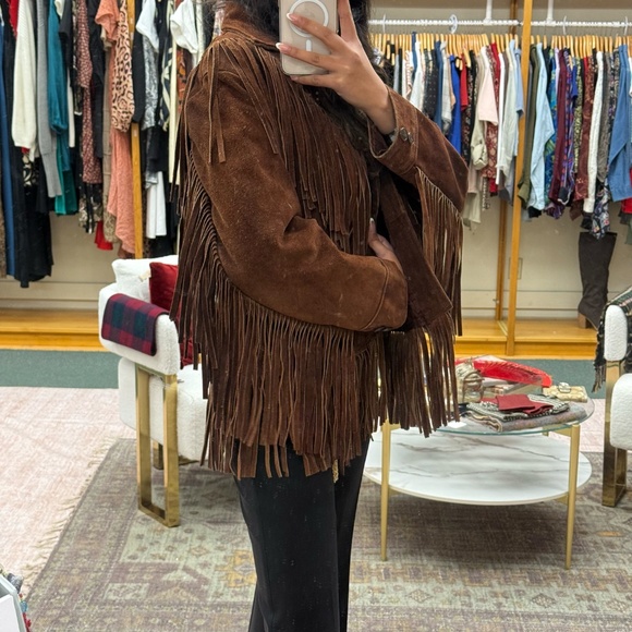 Rare 1960s Vintage MonteRey Brown Full Suede Fringe Jacket Made in Mexico - Picture 2 of 10